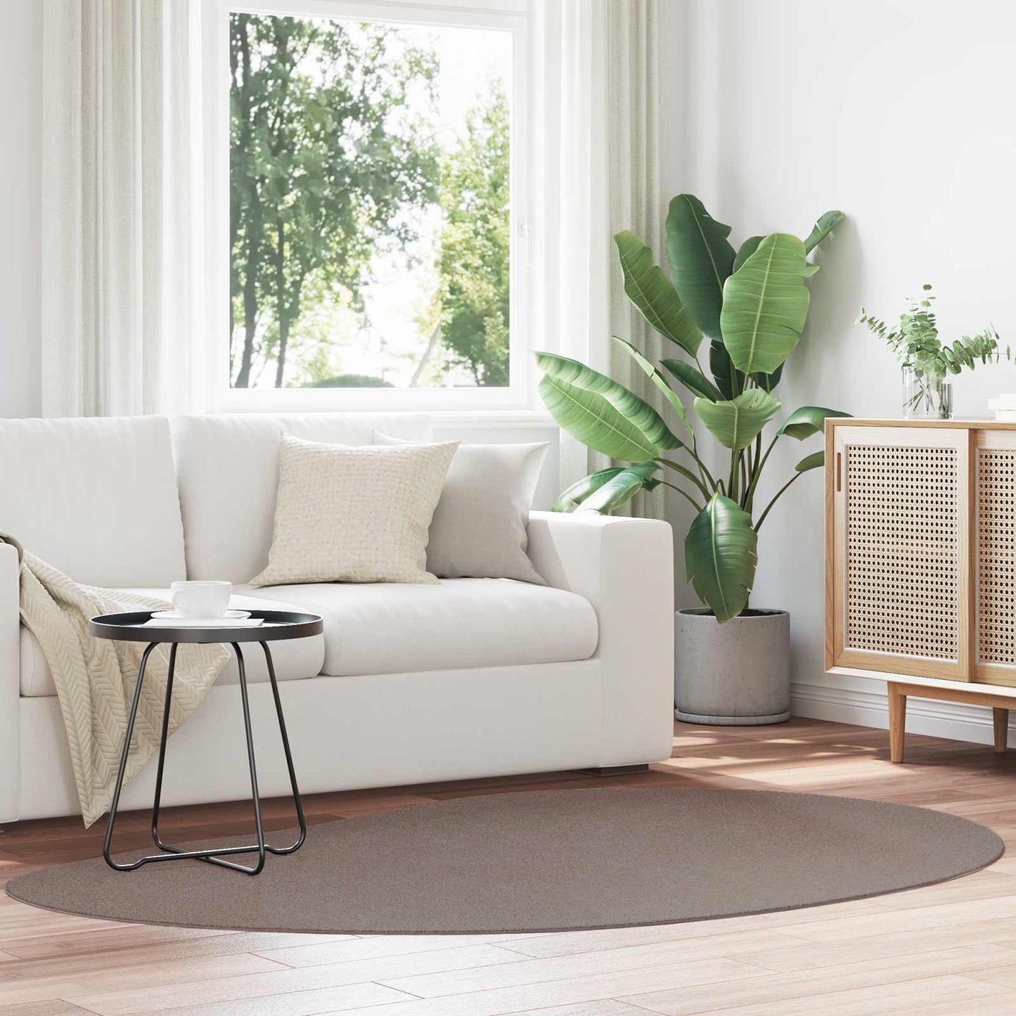 vidaXL Χαλί HUARTE Άμμος 140 x 200 cm Πολυεστέρας