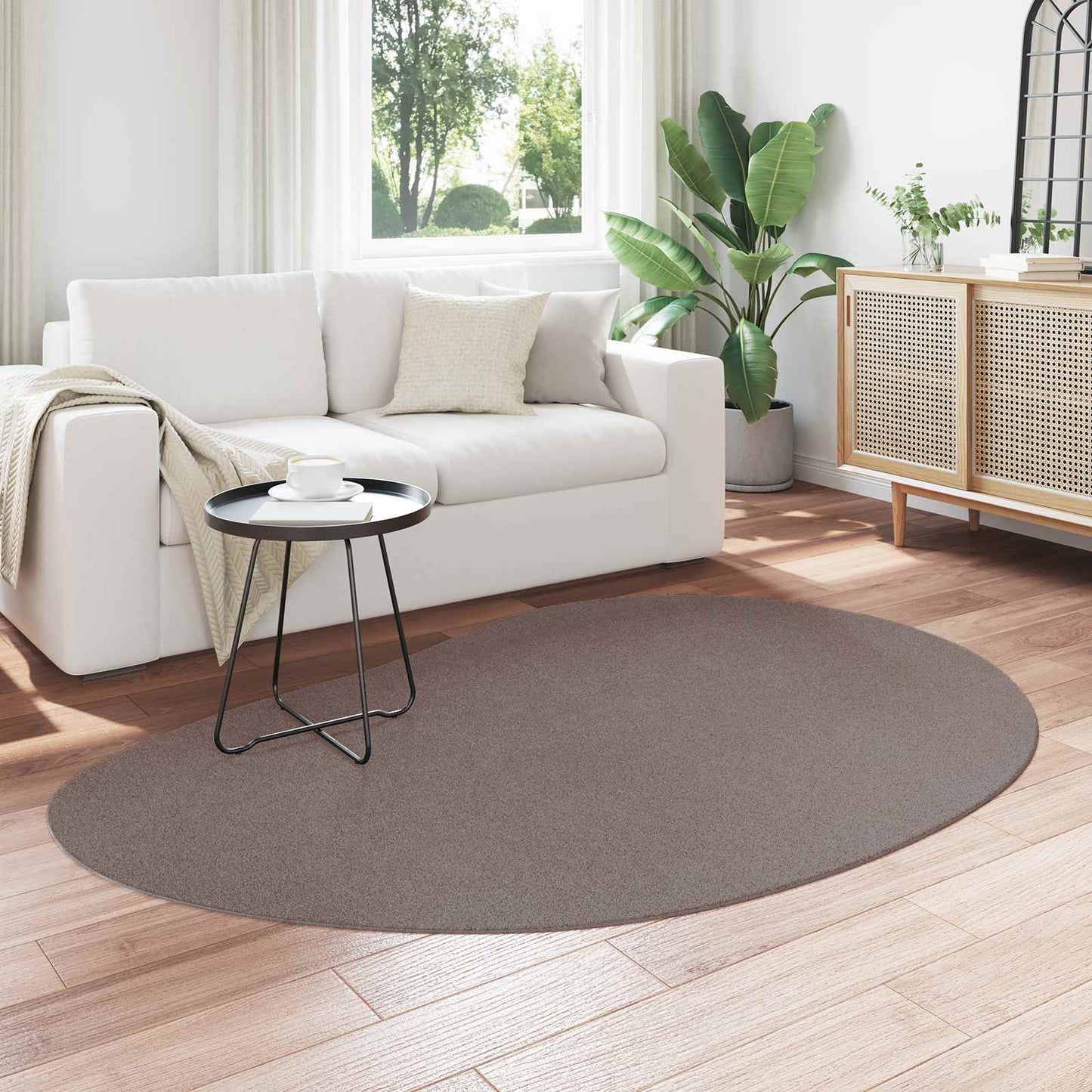 vidaXL Χαλί HUARTE Άμμος 140 x 200 cm Πολυεστέρας