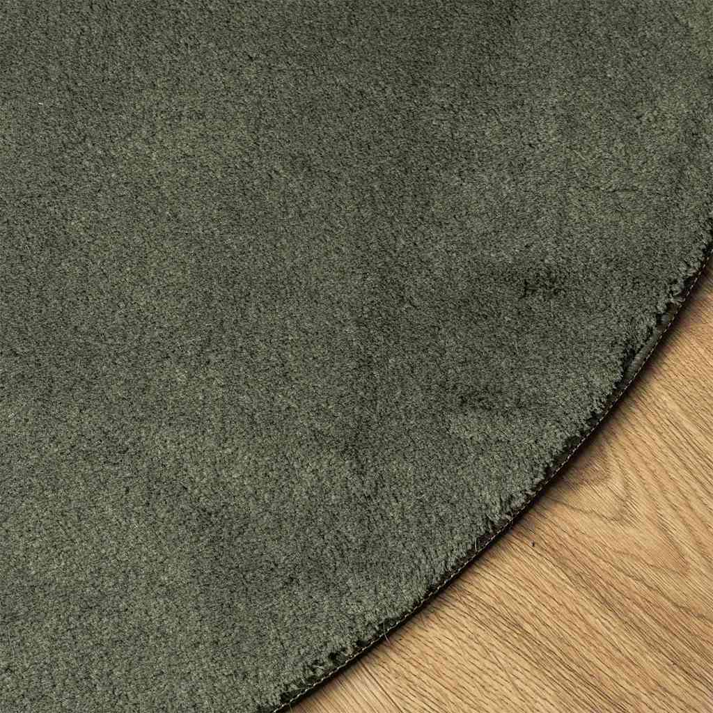 vidaXL Χαλί HUARTE Δασικό Πράσινο 120 x 170 cm Πολυεστέρας