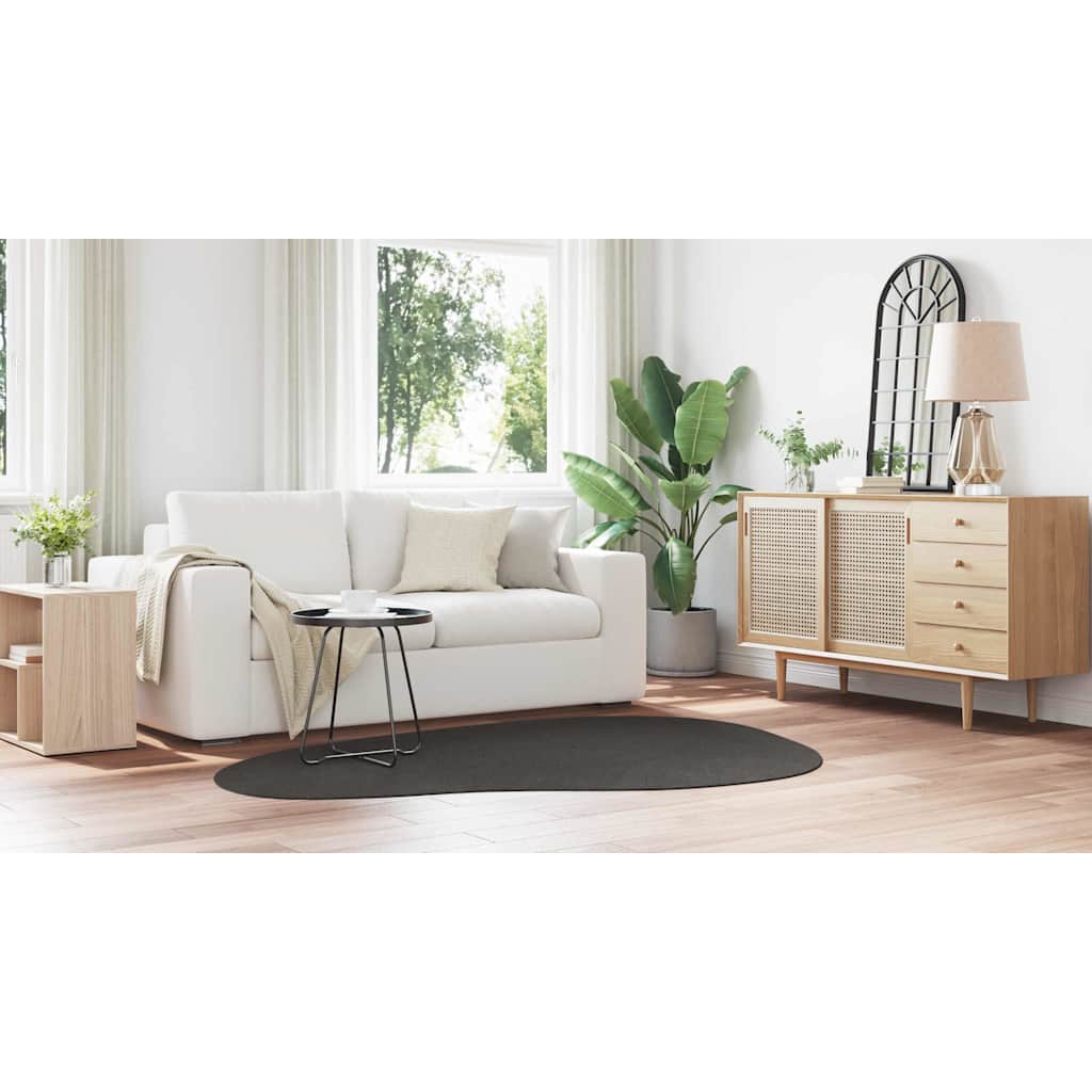 vidaXL Χαλί HUARTE Ανθρακί 140 x 200 cm Πολυεστέρας