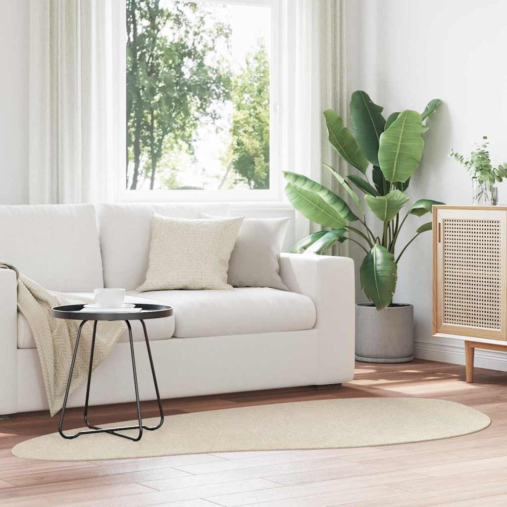 vidaXL Χαλιά χώρου HUARTE Μπεζ 100 x 200 cm Πολυεστέρας