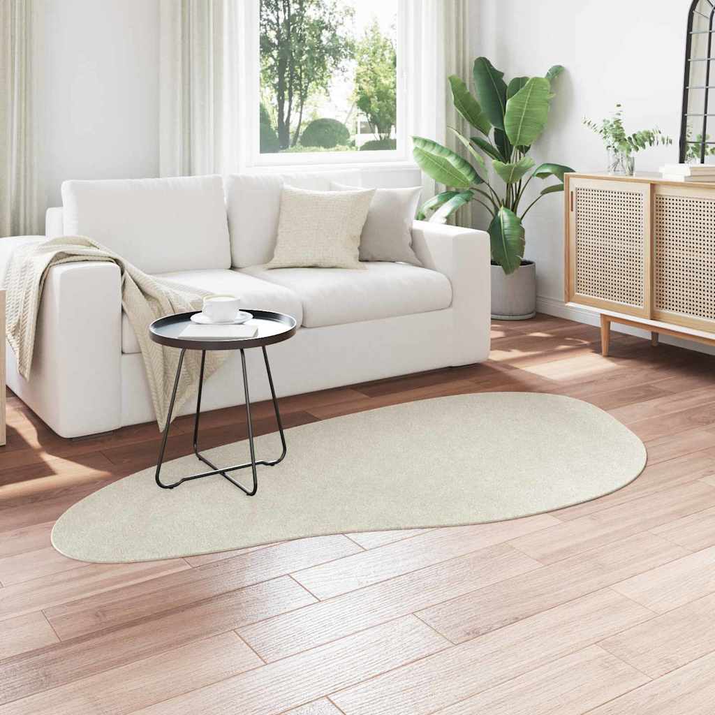 vidaXL Χαλιά χώρου HUARTE Κρεμ 100 x 200 cm Πολυεστέρας