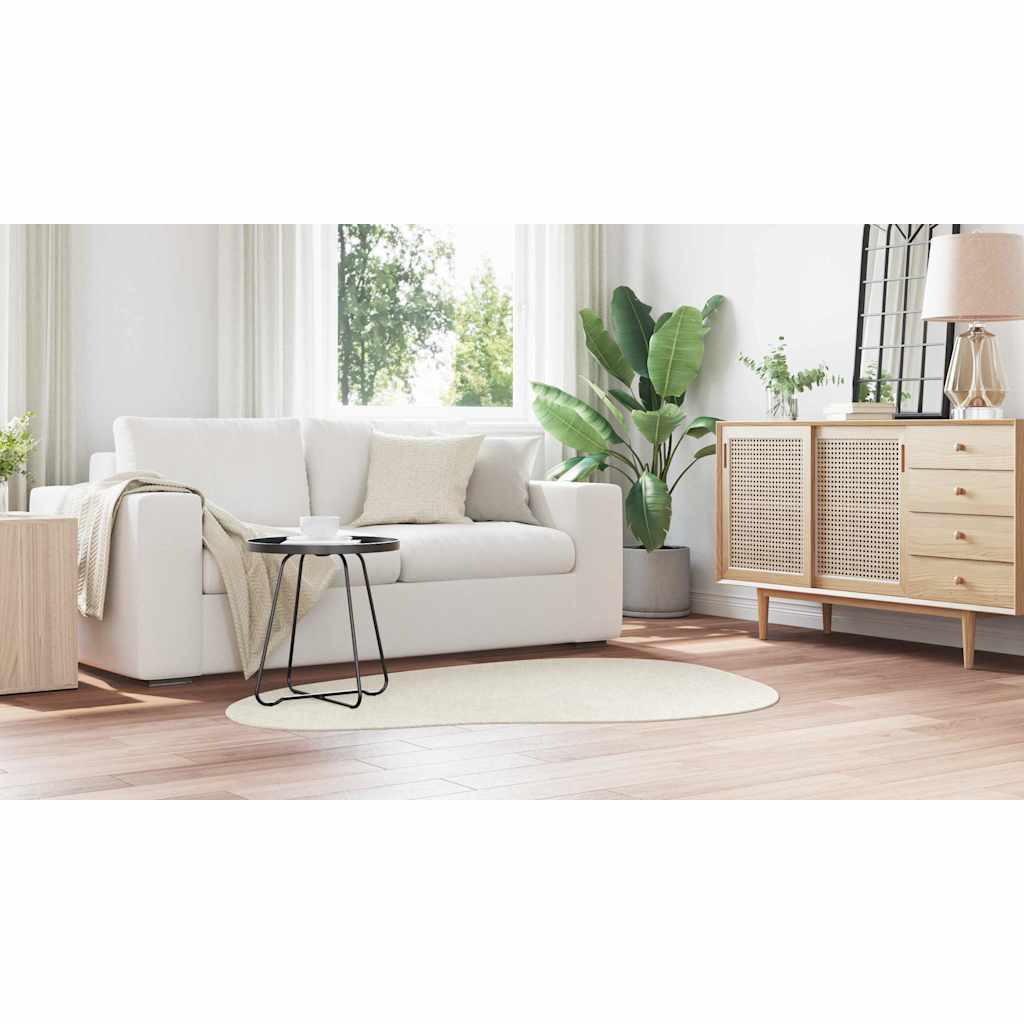 vidaXL Χαλιά χώρου HUARTE Κρεμ 120 x 170 cm Πολυεστέρας