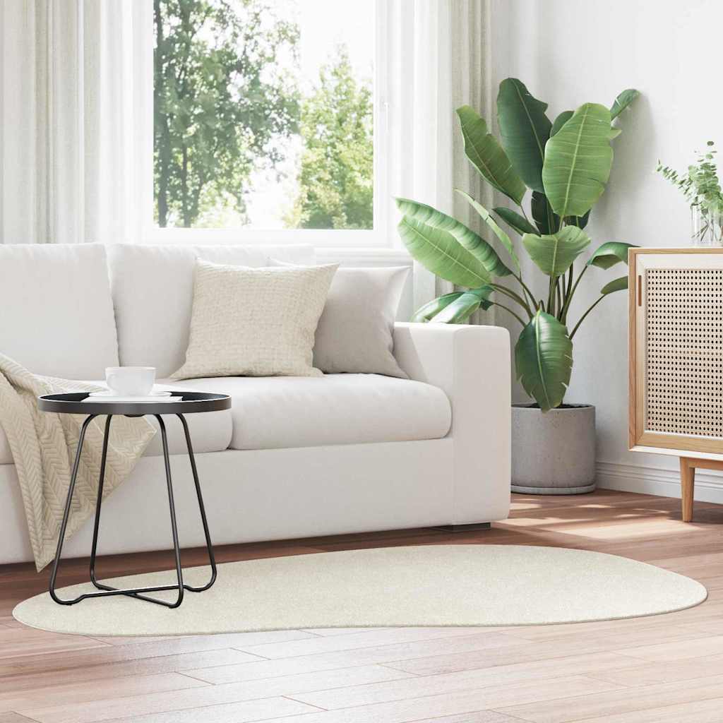 vidaXL Χαλιά χώρου HUARTE Κρεμ 120 x 170 cm Πολυεστέρας