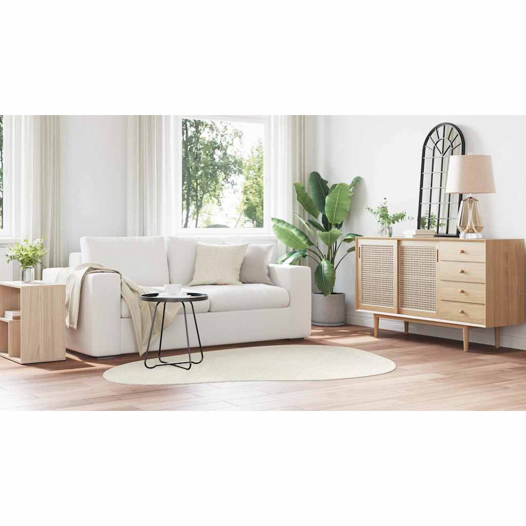 vidaXL Χαλιά χώρου HUARTE Κρεμ 140 x 200 cm Πολυεστέρας