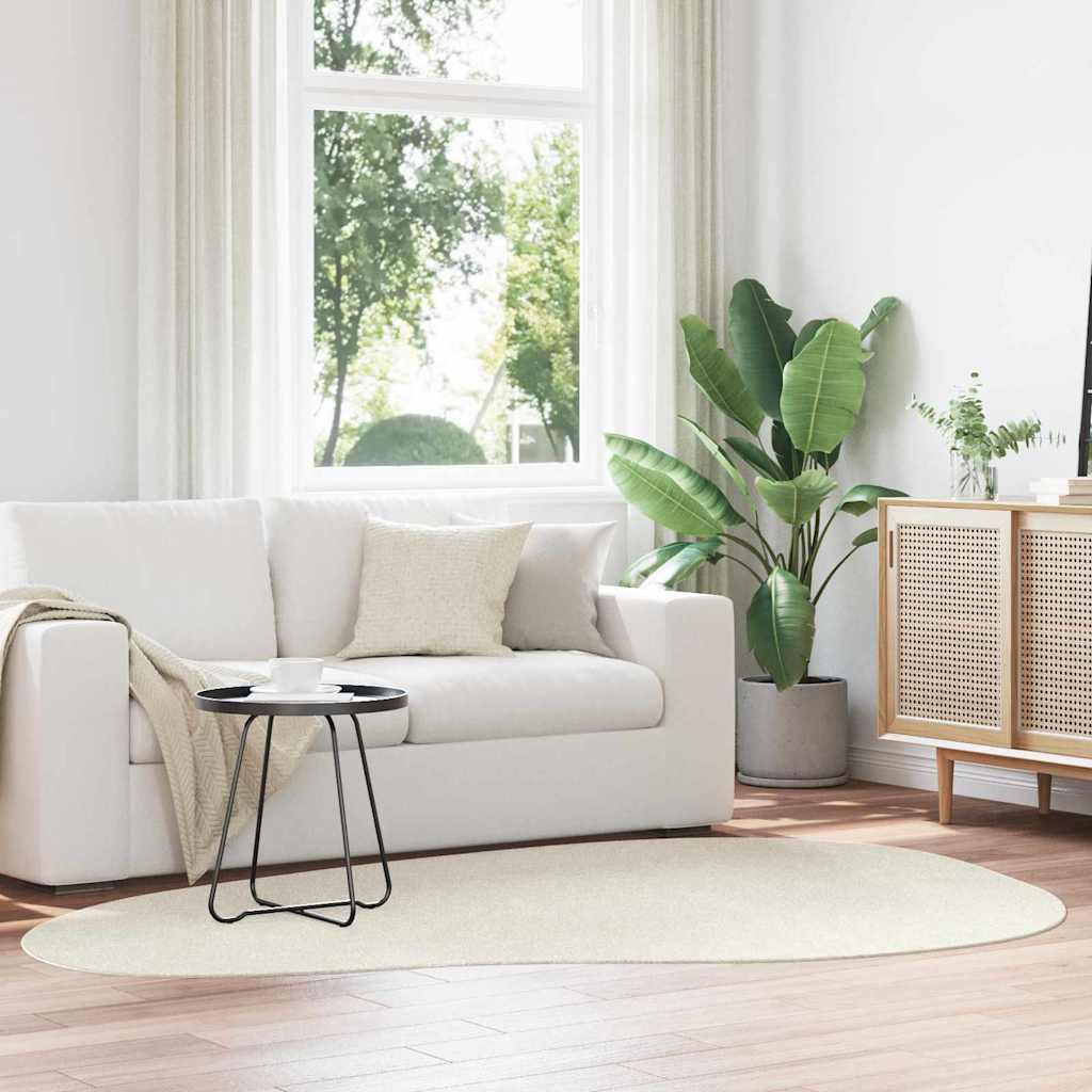 vidaXL Χαλιά χώρου HUARTE Κρεμ 160 x 230 cm Πολυεστέρας
