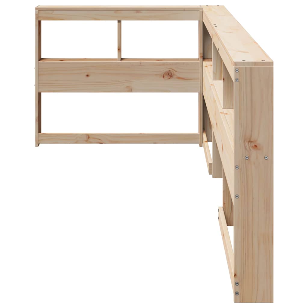 vidaXL βιβλιοθήκη κεφαλάρι σε σχήμα L 80 εκ. Ξύλο Πεύκου