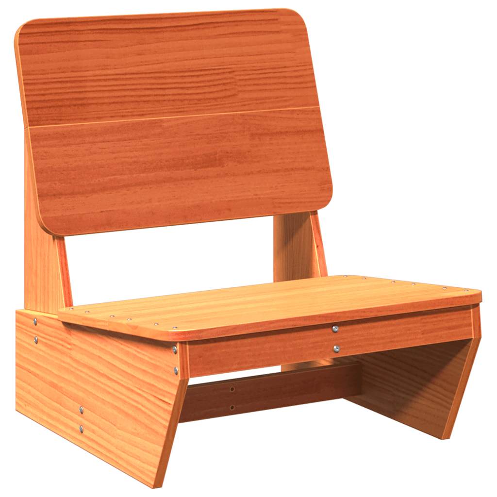 vidaXL Καρέκλες κήπου 2 τεμάχια Κερί καφέ 60x64x70,5 cm