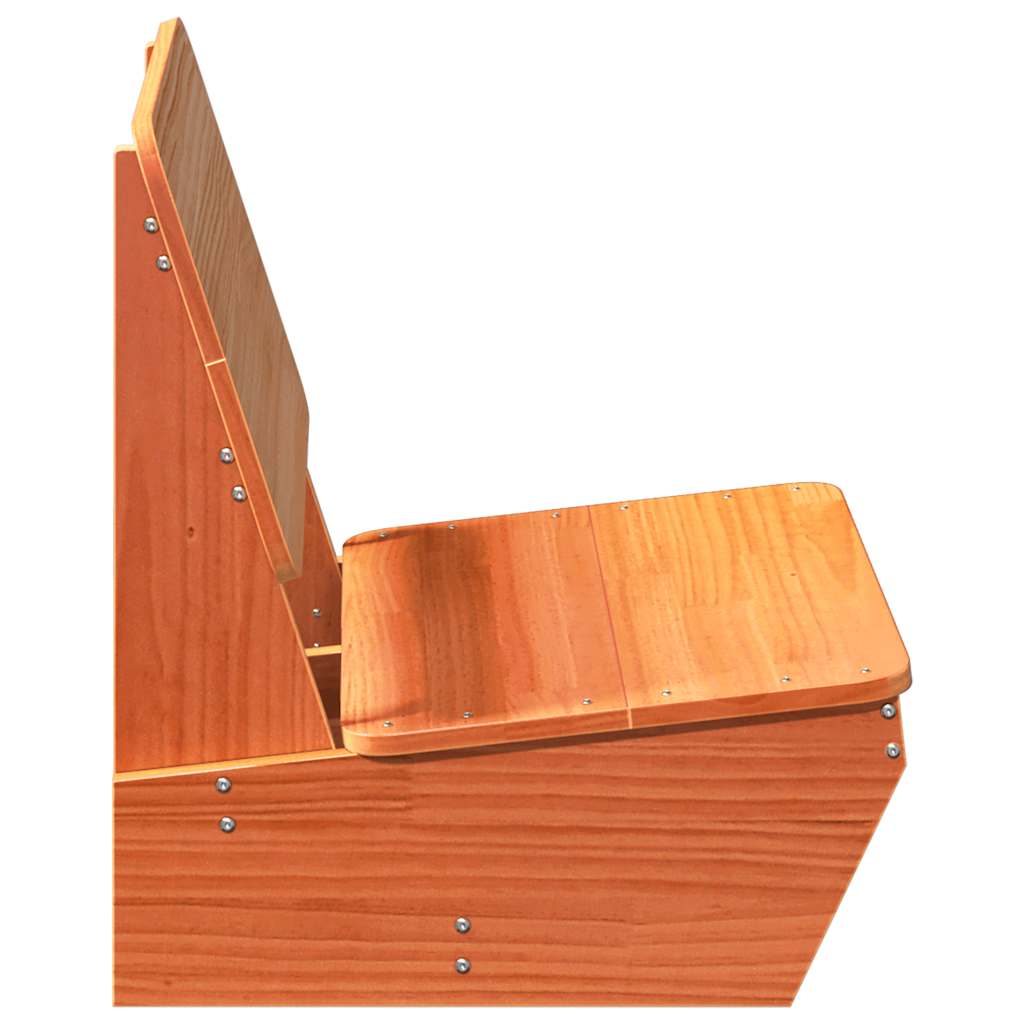 vidaXL Καρέκλες κήπου 2 τεμάχια Κερί καφέ 60x64x70,5 cm