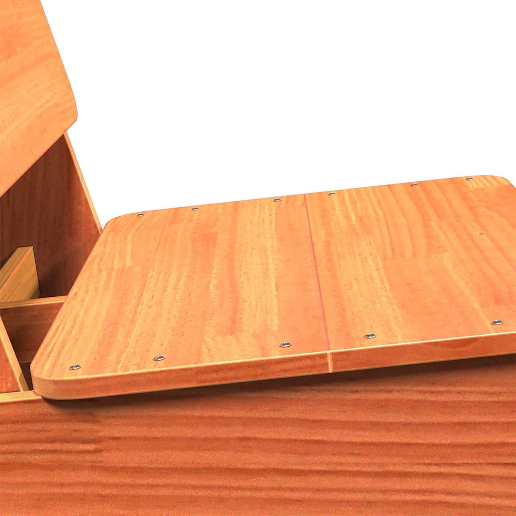 vidaXL Καρέκλες κήπου 2 τεμάχια Κερί καφέ 60x64x70,5 cm