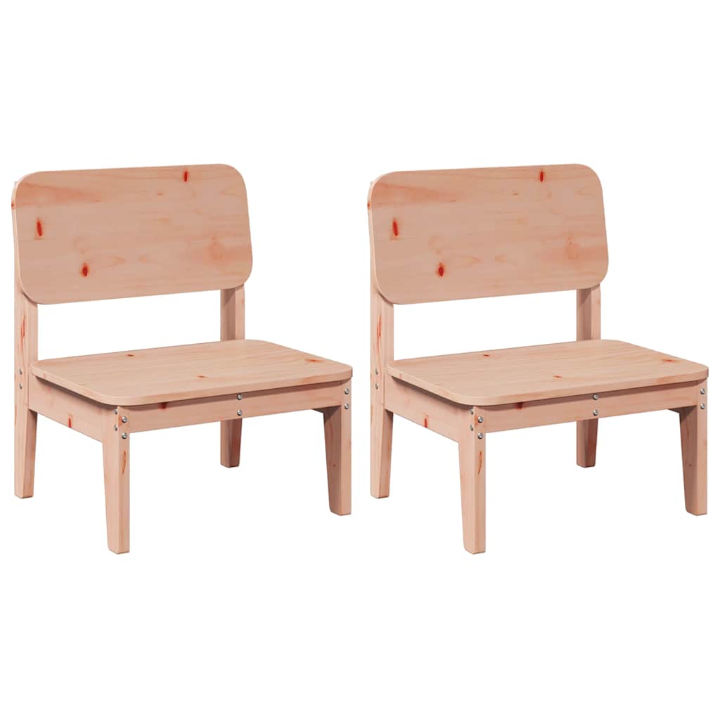 Καρέκλες κήπου vidaXL 2 τεμάχια 60x52,5x72 cm μασίφ ξύλο Douglas