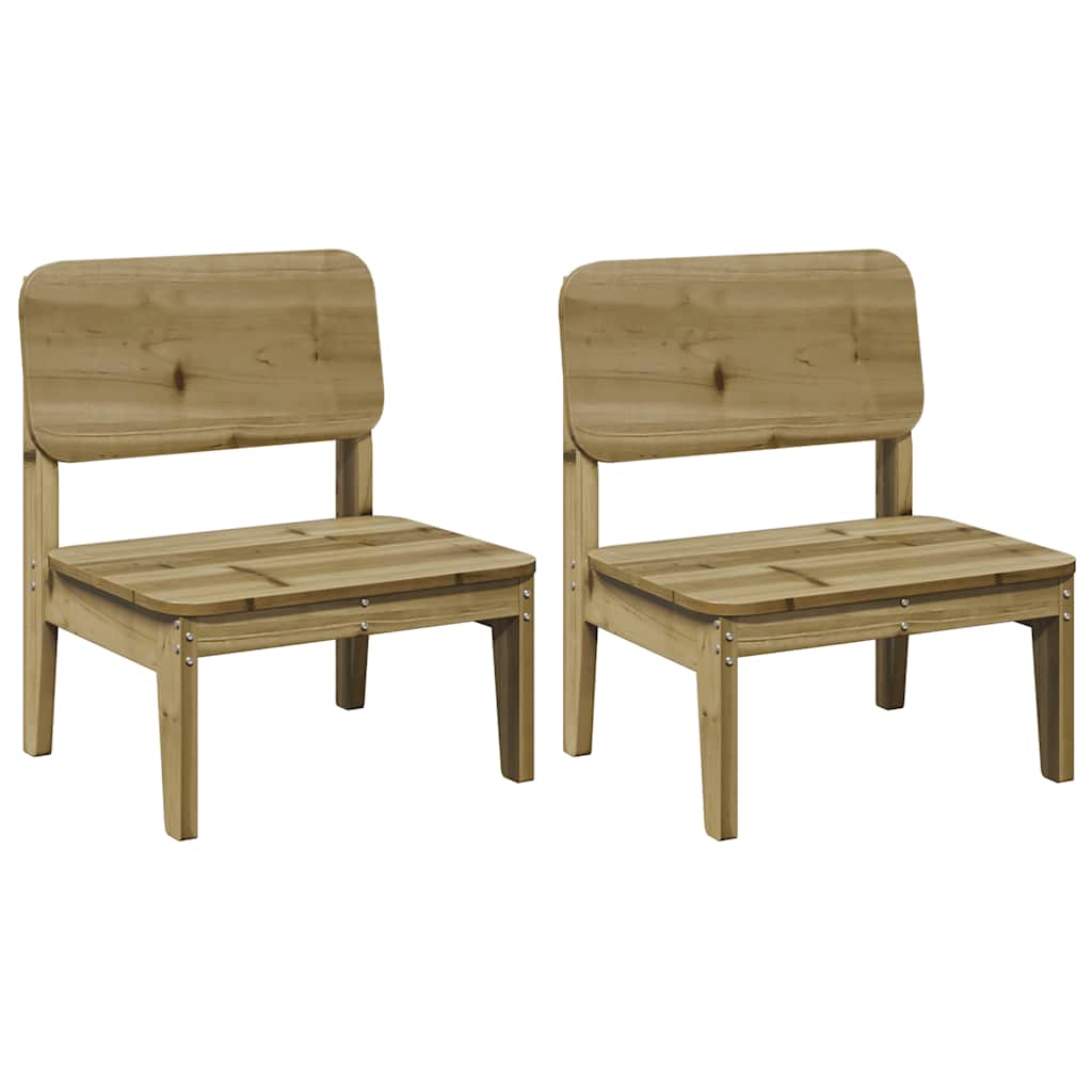 Καρέκλες κήπου vidaXL 2 τεμάχια 60x52,5x72 cm Εμποτισμένο ξύλο πεύκο