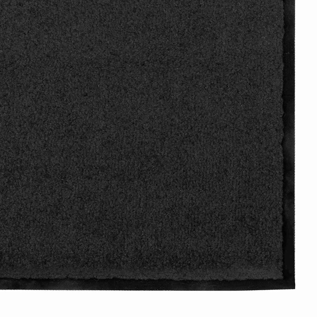 vidaXL Χαλάκι Εξώπορτας Άλλο Μαύρο 120 x 300 cm Πολυαμίδιο και PVC