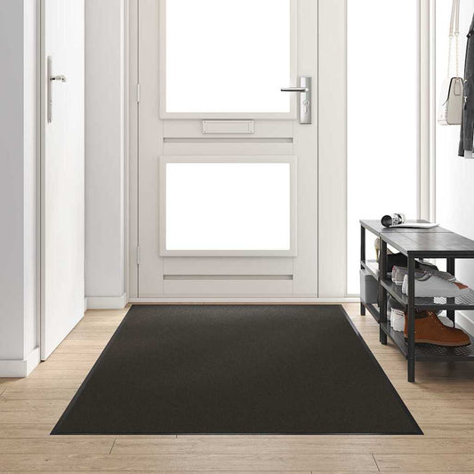 vidaXL Χαλάκι Εξώπορτας Άλλο Μαύρο 120 x 300 cm Πολυαμίδιο και PVC