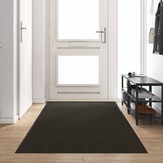 vidaXL Χαλάκι Εξώπορτας Μαύρο 120 x 350 εκ 100% Πολυαμίδιο
