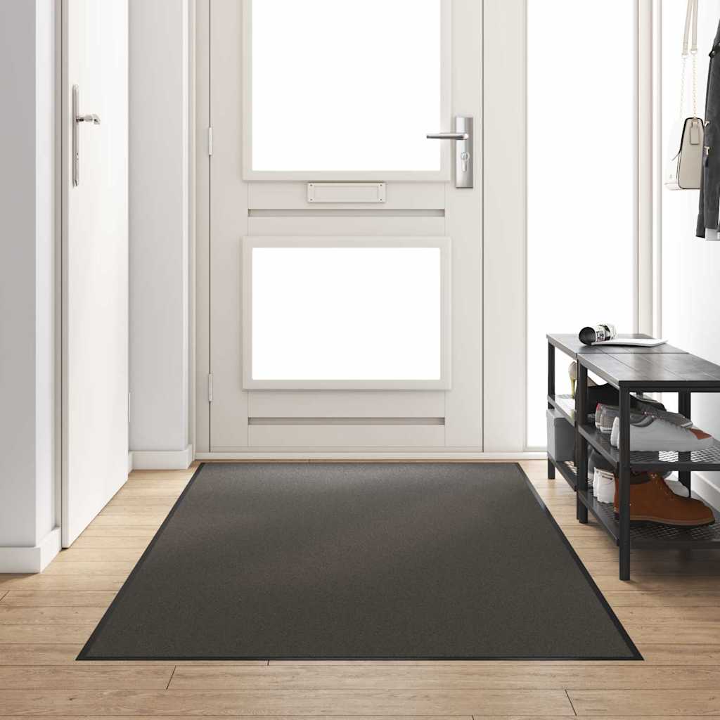 vidaXL Χαλάκι Εξώπορτας Ανθρακί και Μαύρο 120 x 250 cm