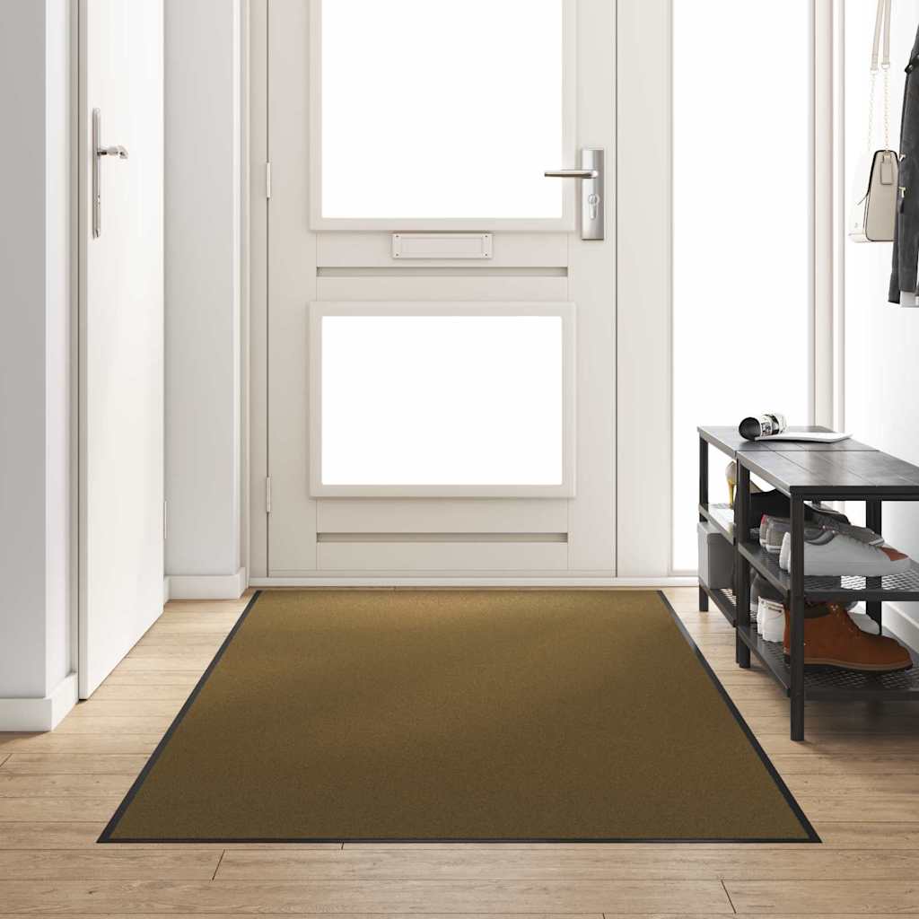 vidaXL Χαλάκι Εξώπορτας Καφέ και Μαύρο 120 x 300 cm 100% Πολυαμίδιο