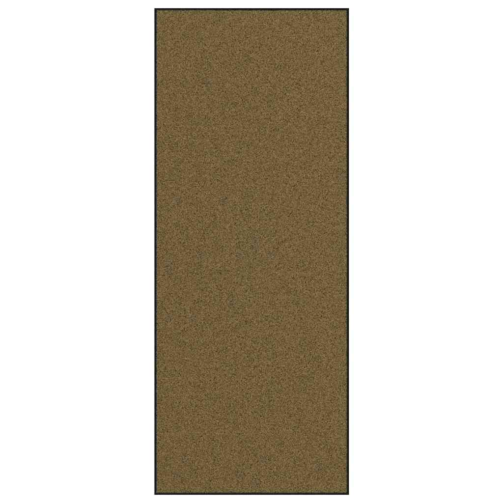 vidaXL Χαλάκι Εξώπορτας Καφέ και Μαύρο 120 x 300 cm Πολυαμίδιο και PVC