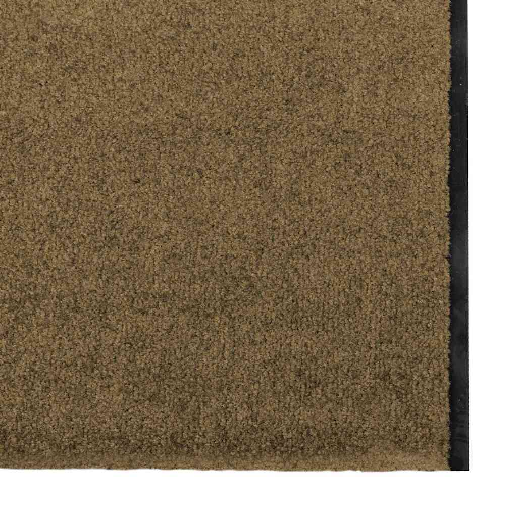 vidaXL Χαλάκι Εξώπορτας Καφέ και Μαύρο 120 x 400 cm Πολυαμίδιο και PVC