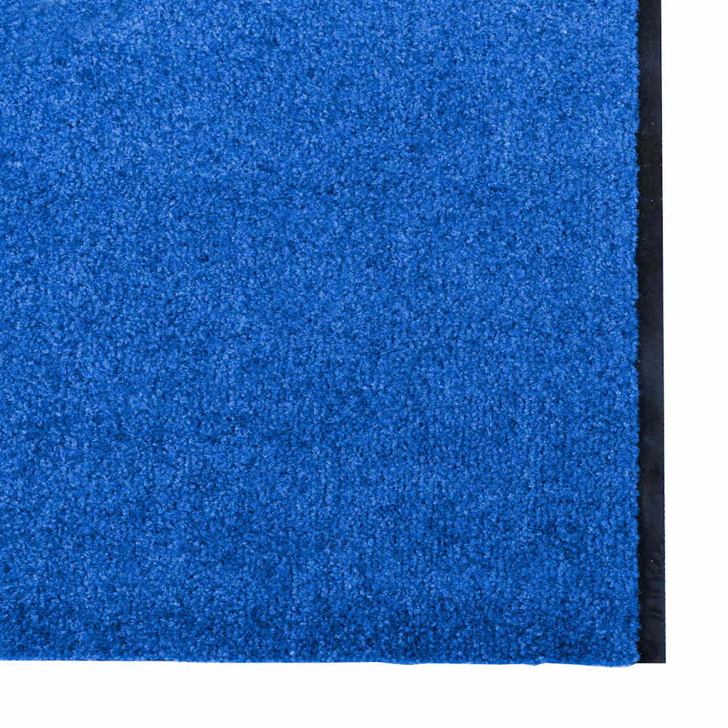vidaXL Χαλάκι Εξώπορτας Μπλε και Μαύρο 120 x 400 cm 100% Πολυαμίδιο