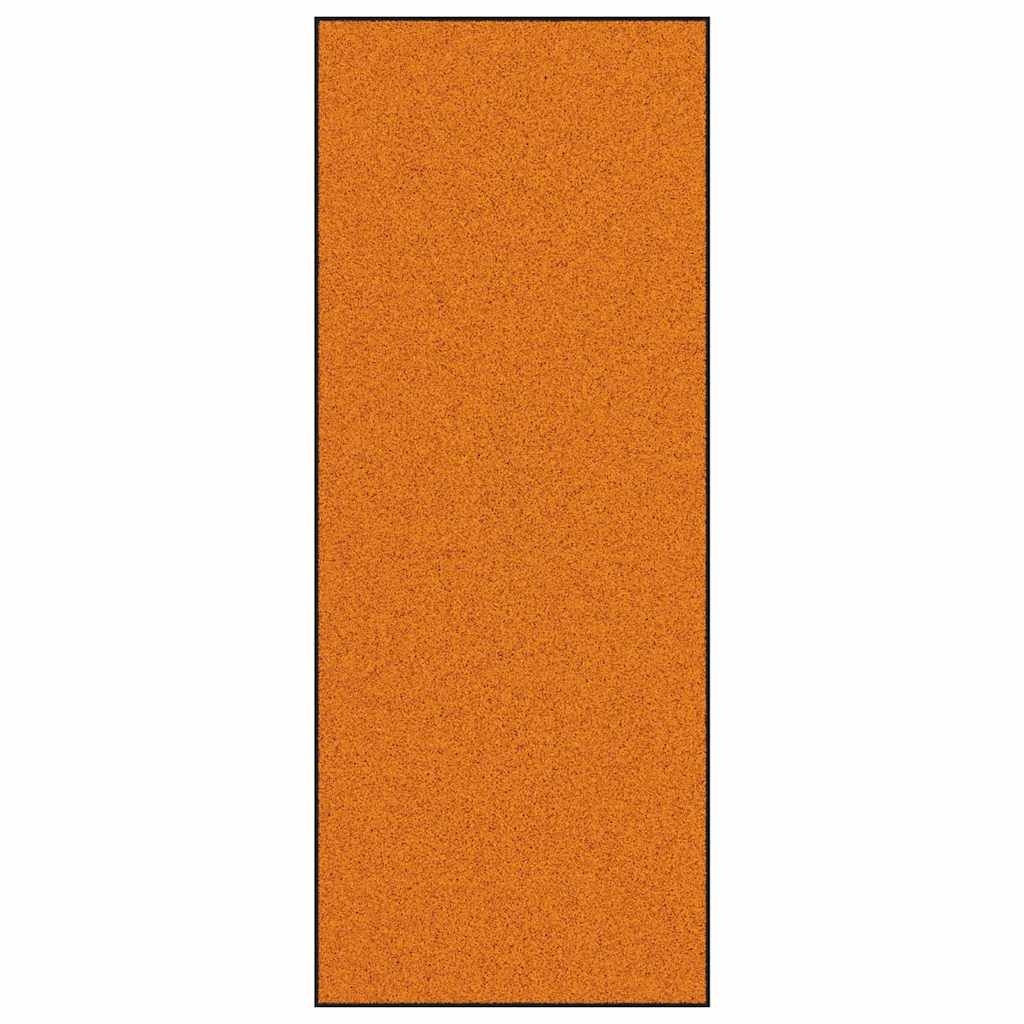 vidaXL Χαλάκι Εξώπορτας Πορτοκαλί και Μαύρο 120 x 300 cm