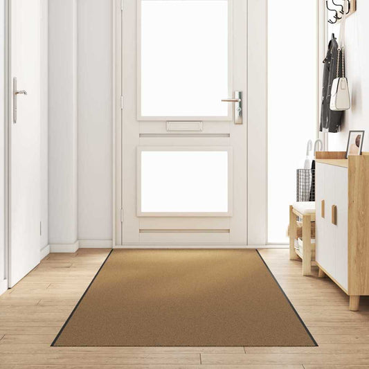vidaXL Χαλάκι Εξώπορτας Άλλο Κρέμα και Μαύρο 120 x 350 εκ