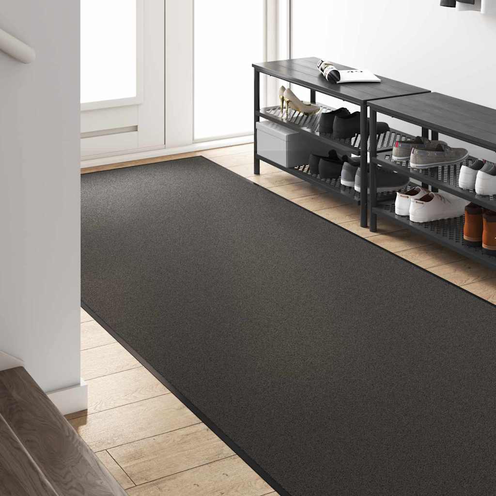 vidaXL Χαλάκι Εξώπορτας Ανθρακί και Μαύρο 120 x 250 cm