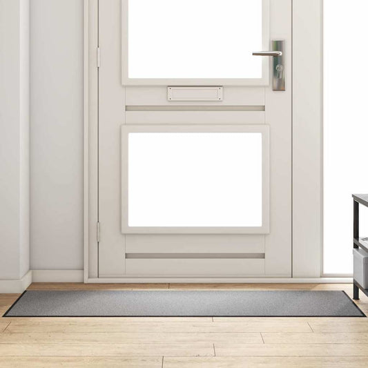 vidaXL Χαλάκι Εξώπορτας Γκρι και Μαύρο 60 x 180 cm