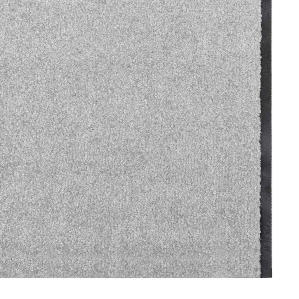vidaXL Χαλάκι Εξώπορτας Γκρι και Μαύρο 120 x 400 cm