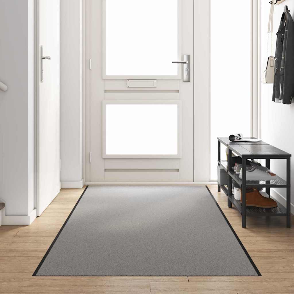 vidaXL Χαλάκι Εξώπορτας Γκρι και Μαύρο 120 x 400 cm 100% Πολυαμίδιο