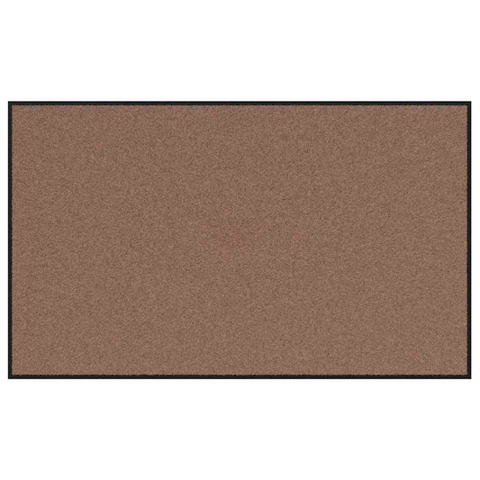 vidaXL Χαλάκι Εξώπορτας Καφέ και Μαύρο 90 x 150 cm