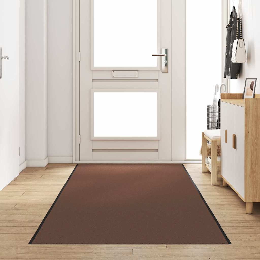 vidaXL Χαλάκι Εξώπορτας Άλλο Καφέ και Μαύρο 120 x 400 cm
