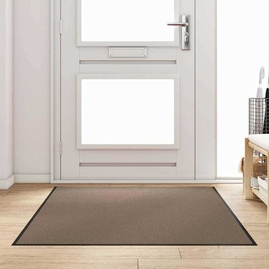 vidaXL Χαλάκι Εξώπορτας Μπεζ και Μαύρο 120 x 180 cm