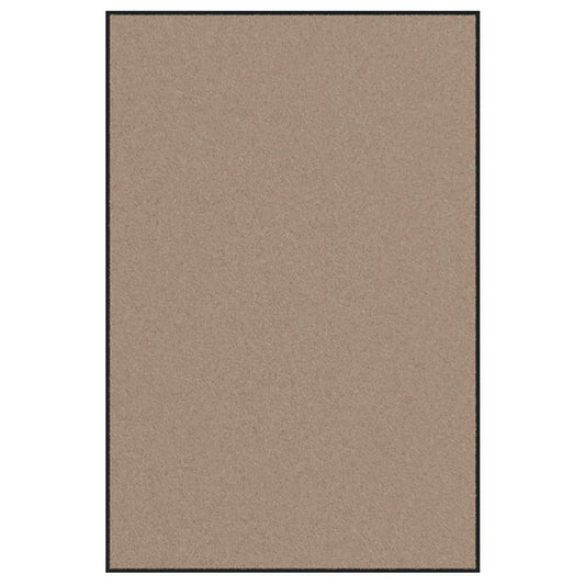 vidaXL Χαλάκι Εξώπορτας Μπεζ και Μαύρο 120 x 180 cm