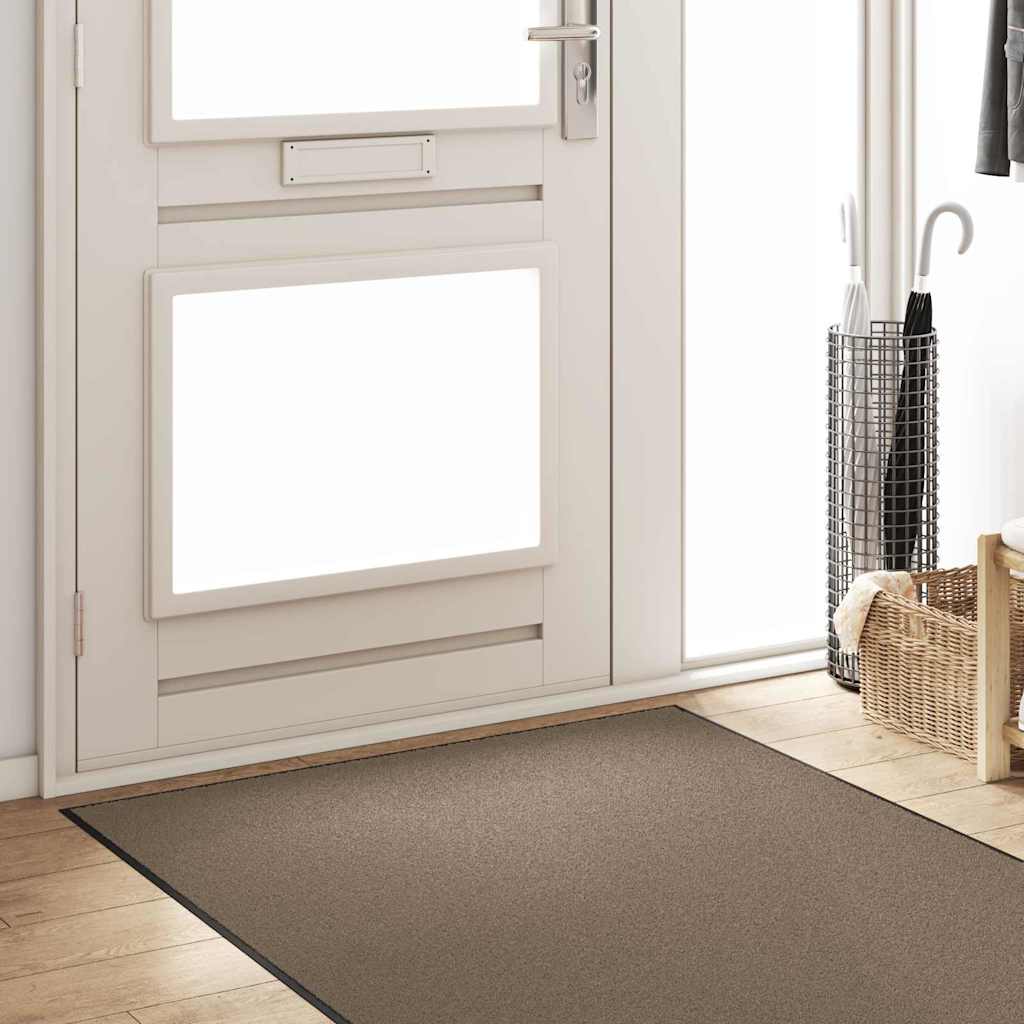 vidaXL Χαλάκι Εξώπορτας Άλλο Μπεζ και Μαύρο 120 x 400 cm