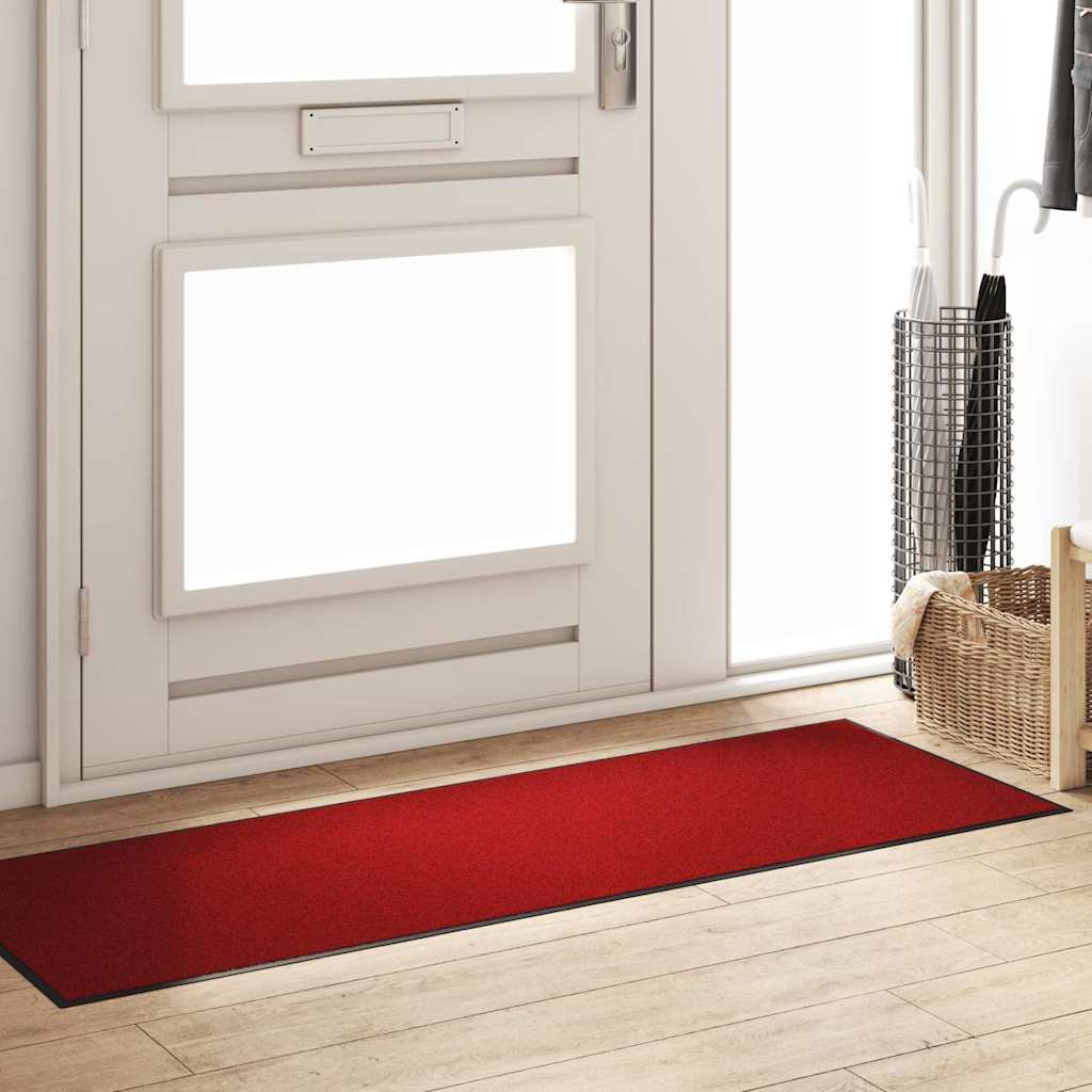 vidaXL Χαλάκι Εξώπορτας Κόκκινο και Μαύρο 60 x 180 cm