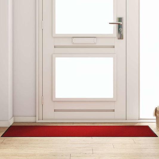 vidaXL Χαλάκι Εξώπορτας Κόκκινο και Μαύρο 60 x 180 cm