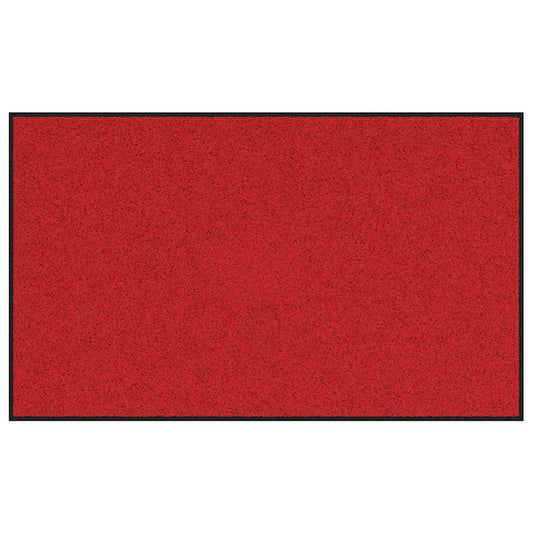 vidaXL Χαλάκι Εξώπορτας Κόκκινο και Μαύρο 90 x 150 cm