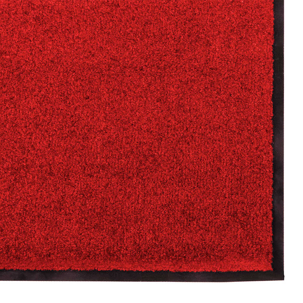 vidaXL Χαλάκι Εξώπορτας Κόκκινο και Μαύρο 120 x 300 cm 100% Πολυαμίδιο