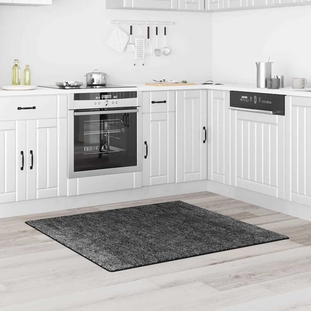 vidaXL Χαλί Σκούρο Γκρι 120 x 120 cm Πολυπροπυλένιο