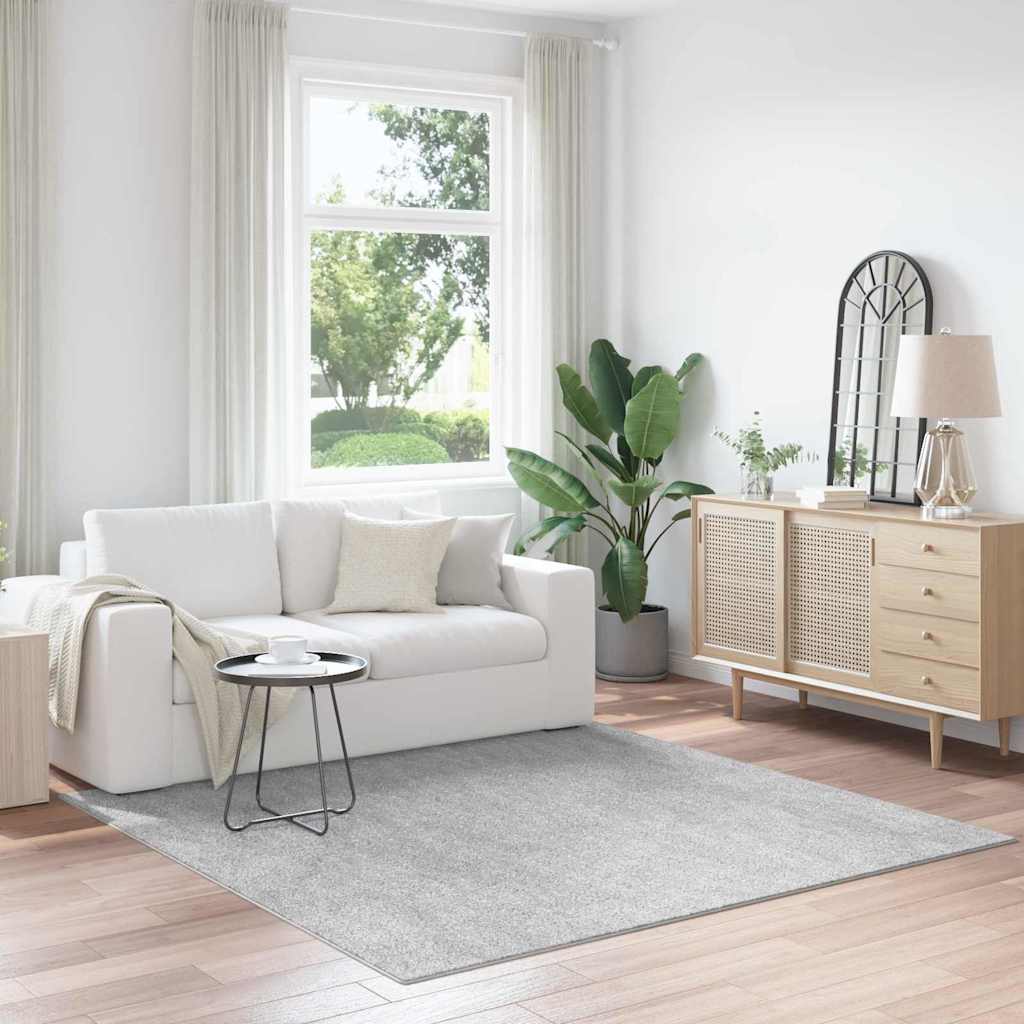 vidaXL Χαλί Γκρι 200 x 200 cm Πολυπροπυλένιο