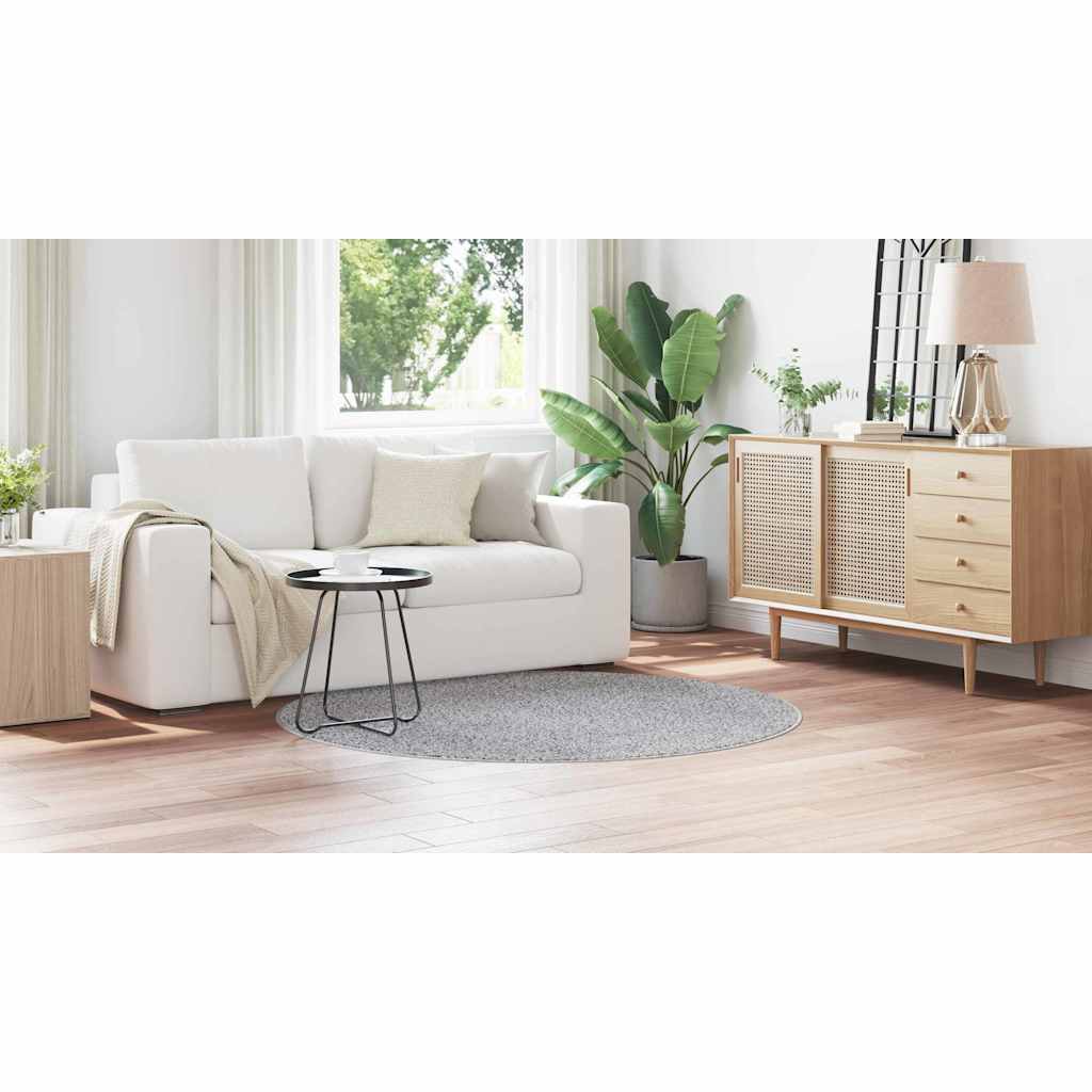 vidaXL Χαλί Γκρι 160 x 160 cm Πολυπροπυλένιο