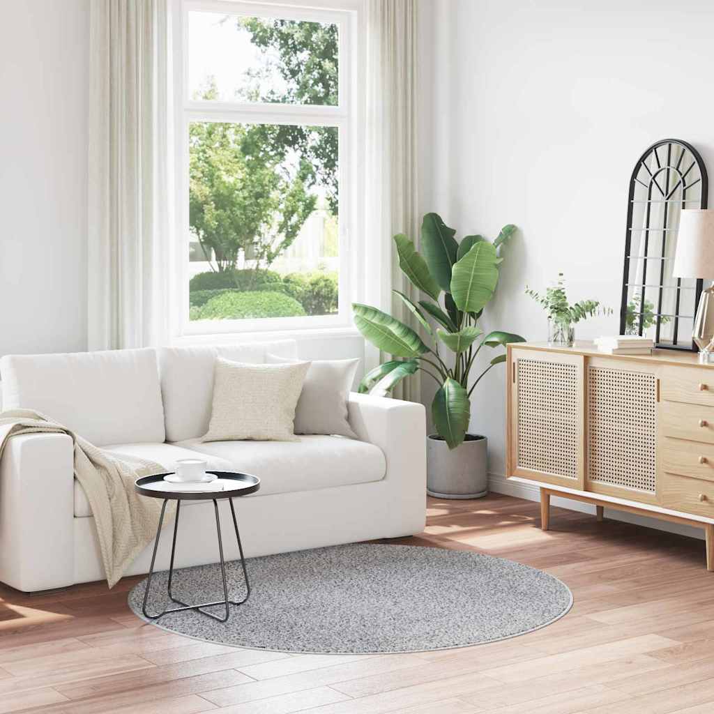 vidaXL Χαλί Γκρι 160 x 160 cm Πολυπροπυλένιο