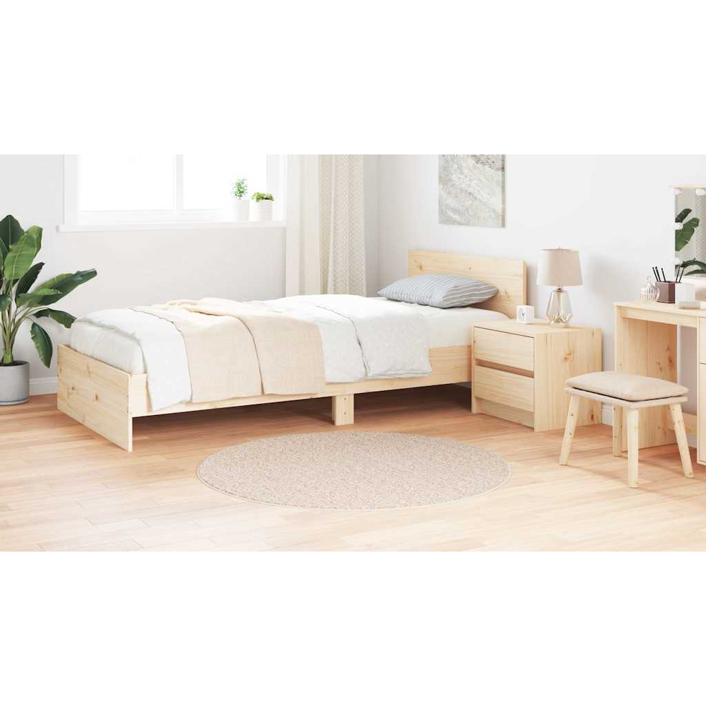 vidaXL Χαλί Κρεμ 120 x 120 cm Πολυπροπυλένιο