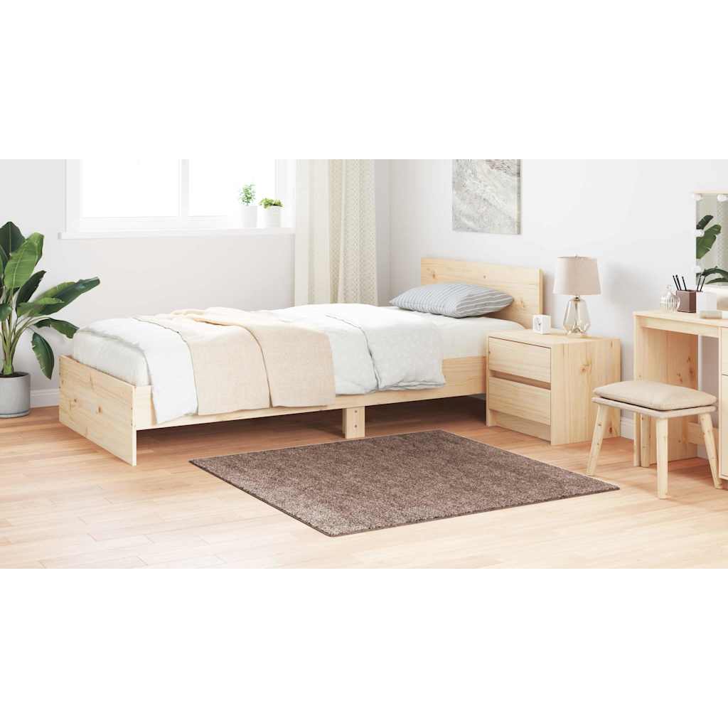 vidaXL Χαλί Καφέ 120 x 120 cm Πολυπροπυλένιο