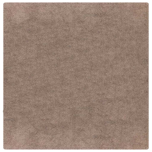 vidaXL Αντιολισθητικό Σαγκί Χαλάκι Καφέ 200 x 200 cm PP