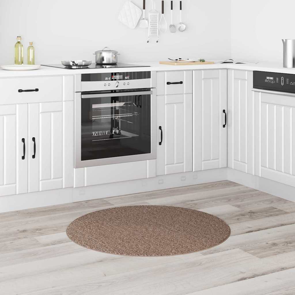 vidaXL Χαλί Καφέ 90 x 90 cm Πολυπροπυλένιο