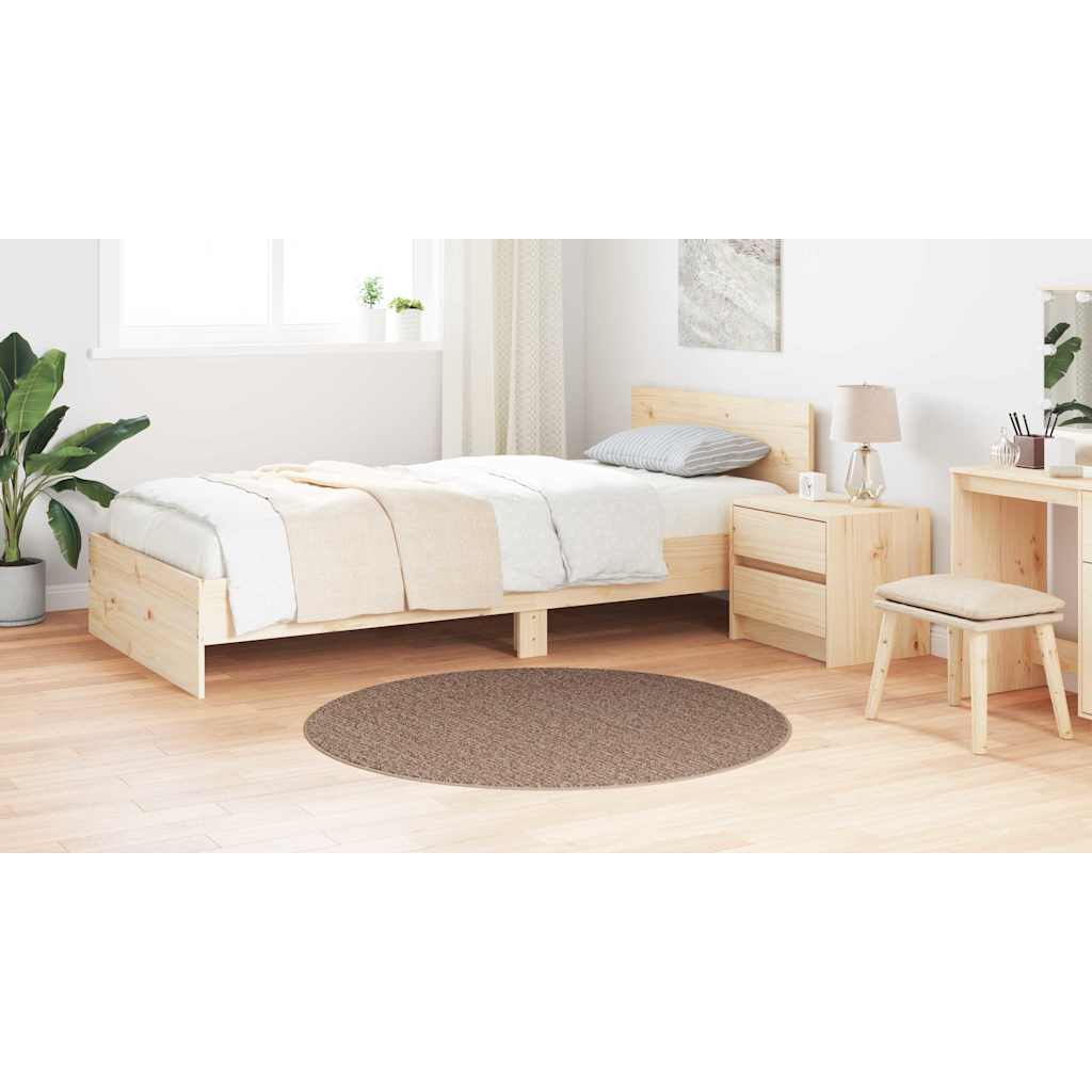 vidaXL Χαλί Καφέ 120 x 120 cm Πολυπροπυλένιο