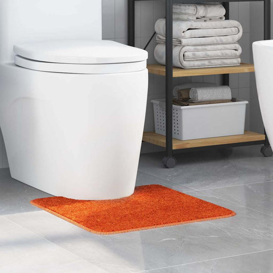 vidaXL Πατάκι μπάνιου U-σχήματος Σκούρο Γκρι 50x50 εκ Πολυπροπυλένιο Αντιολισθητικό