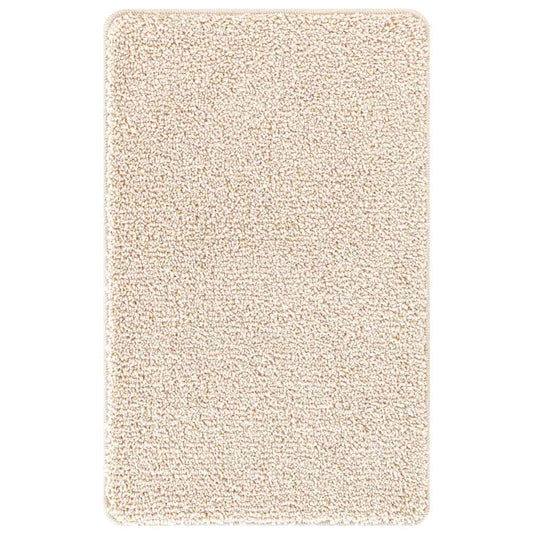 vidaXL Αντιολισθητικό μαξιλάρι μπάνιου Κρεμ 50 x 80 cm PP